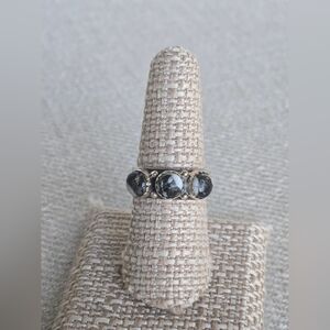 White Buffalo Turquoise Ring Size 8